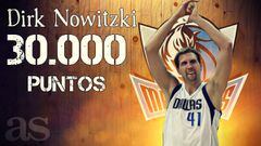 Nowitzki hace historia: sexto jugador que supera los 30.000 puntos