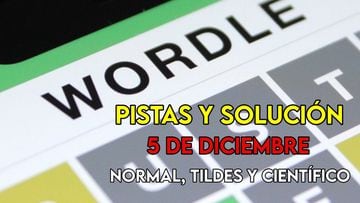 Wordle en español, científico y tildes para el reto de hoy 5 de diciembre: pistas y solución