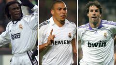 Seedorf, Ronaldo y Van Nistelrooy. 
