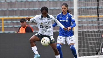 Deportivo Cali vence a Millonarios en la ida de cuartos de final de la Liga Femenina.