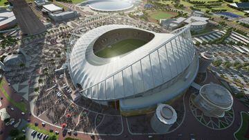 Maqueta del International Khalifa Stadium.
