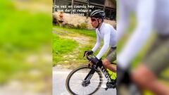 El ciclista colombiano no para su preparación para los retos del 2023.