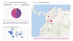 Mapa de casos y muertes por coronavirus por departamentos en Colombia: hoy, 5 de septiembre