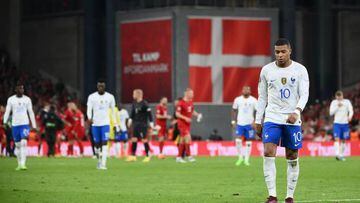 Francia cayó contra Dinamarca.