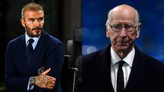 The former Manchester United player and current owner of Inter Miami paid tribute to English football legend Sir Bobby Charlton.