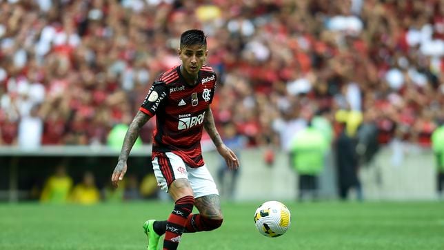 Erick Pulgar jugó los 90 minutos en triunfazo de Flamengo