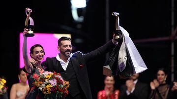 Ricardo Astrada y Constanza Vieyto, ganadores de Tango Escenari . REUTERS/Cristina Sille
