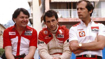 John Barnard, John Watson y ron Dennis en 1981.