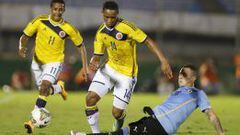 Colombia podr&iacute;a clasificarse a un repechaje de los Juego Ol&iacute;mpicos si derrota a Brasil y Argentina vence a Uruguay. 