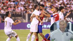 El monumental enfado de Zidane en la pelea Costa-Carvajal
