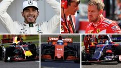 Hamilton, Vettel, Verstappen, Alonso y Sainz en Suzuka.