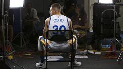 Stephen Curry, durante el Media Day de Golden State Warriors.