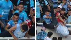 Belgrano supporter dies after being pushed off stadium stand