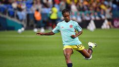 Sydney (Australia), 30/07/2023.- Linda Caicedo of Colombia warms up ahead of the FIFA Women's World Cup 2023 soccer match between Germany and Colombia at Sydney Football Stadium in Sydney, Australia, 30 July 2023. (Mundial de Fútbol, Alemania) EFE/EPA/BIANCA DE MARCHI EDITORIAL USE ONLY/ AUSTRALIA AND NEW ZEALAND OUT
