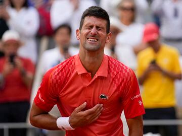 El serbio Novak Djokovic celebra su 23º Grand Slam tras ganar al noruego Casper Ruud por 7-6 (1), 6-3 y 7-5.