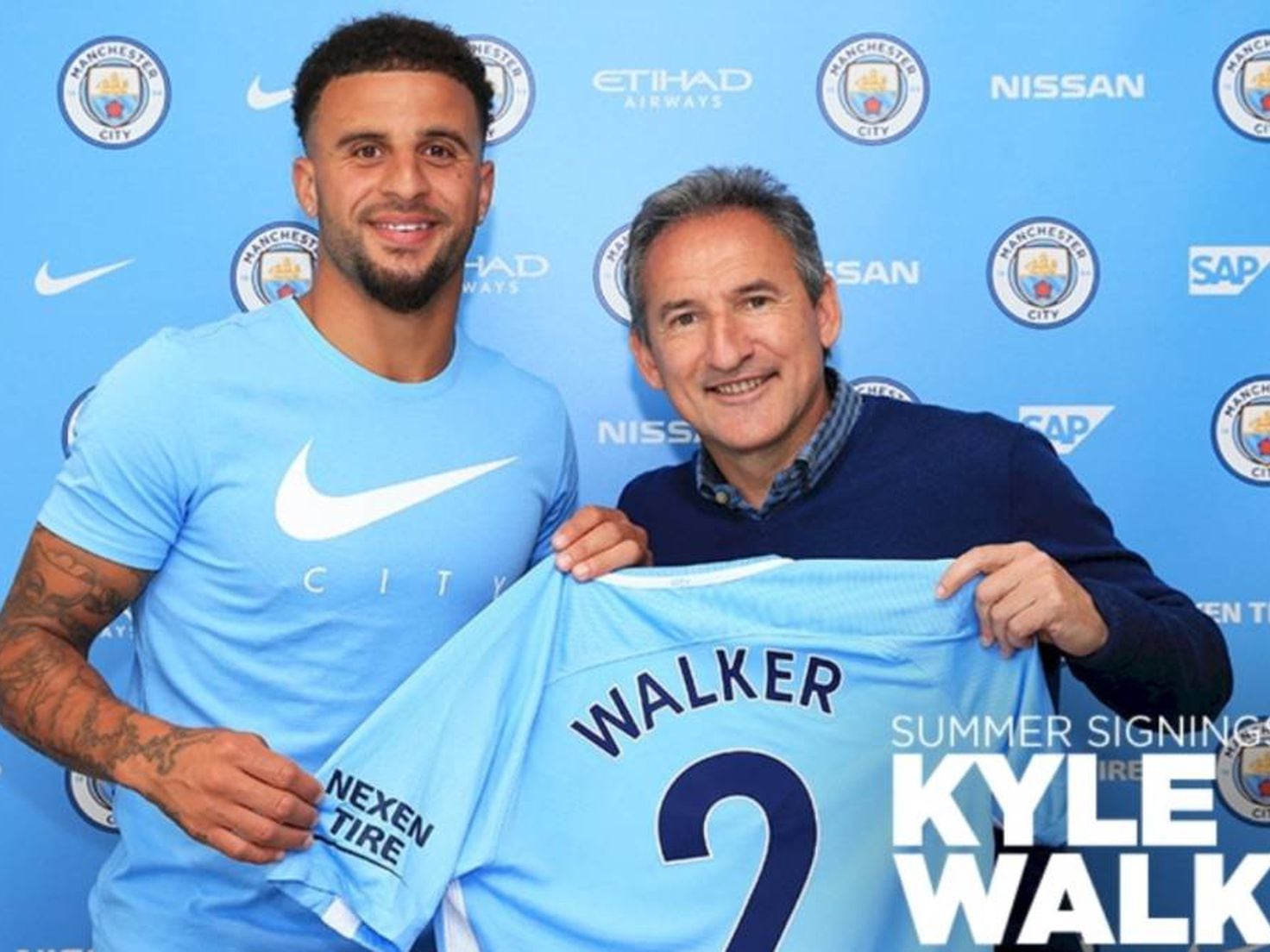 Manchester City switch thrills record signing Kyle Walker - AS USA