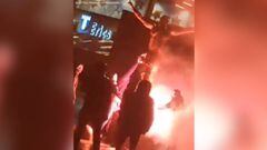 Aficionados incendian la estatua de Ibrahimovic al considerarle un traidor