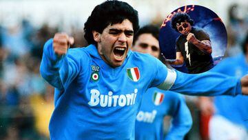 Imagen de Diego Armando Maradona y Andr&eacute;s Calamaro.