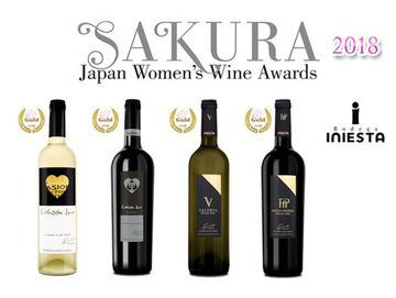 Los vinos de Bodegas Iniesta premiados en Sakura 2018