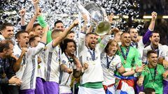 El Real Madrid celebrando la Duod&eacute;cima.