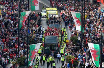 Bale and Wales receive hero's welcome in Cardiff celebrations