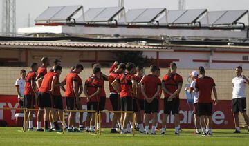 Sevilla in training today